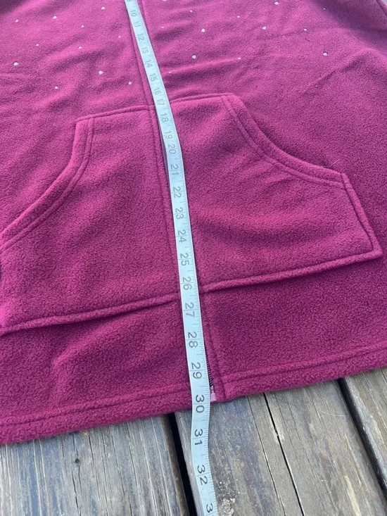 Quacker Factory Hooded Fleece Zip-Up Jacket - Picture 9 of 11